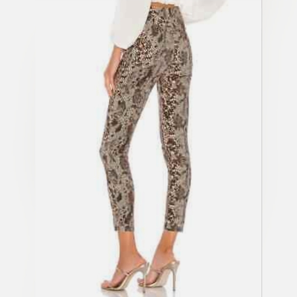 Free People High Rise Skinny Jeans Two Faced Snakeskin sz 24   FP1006 - Picture 4 of 6